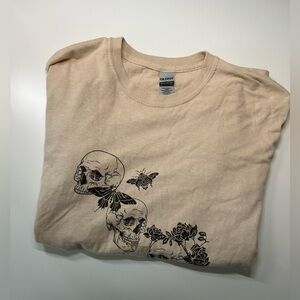 Butterfly + Skull Oversized Graphic Tee